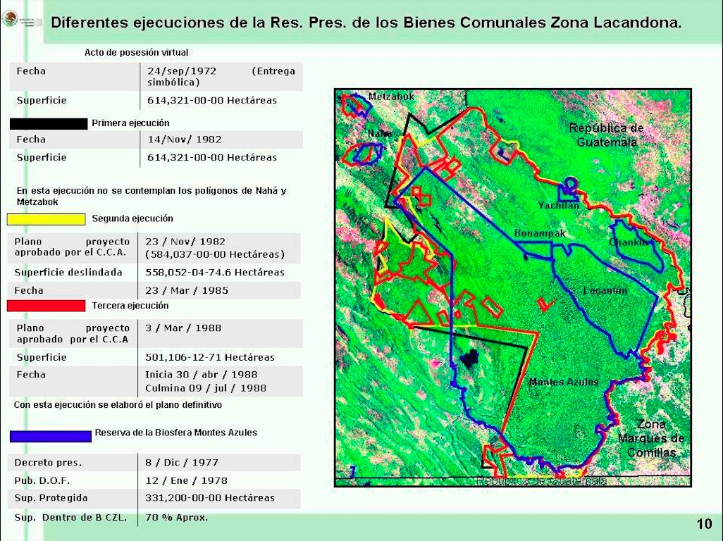 Lacandones por la defensa de Montes Azules